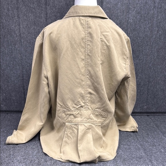 J. Jill Tan Blazer with Notched Lapel and Billowy Sleeves - Picture 3 of 6